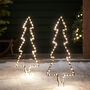 Two Willow Outdoor Christmas Tree Stake Lights, thumbnail 1 of 2