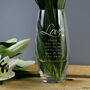 Personalised Love Anniversary Vase, thumbnail 1 of 2