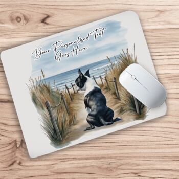 Personalised Boston Terrier Dog Beach Walk Collection, 5 of 8