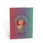 Sagittarius Zodiac Flower Card, thumbnail 2 of 4