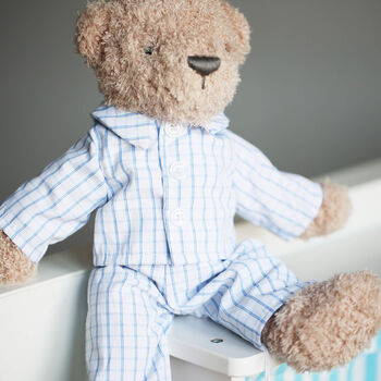 Gentleman Ted In Pyjamas Soft Bear Toy For Baby And Toddler, 7 of 11