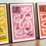 Set Of Cycling Grand Tours Posters Tour, Giro, Vuelta, thumbnail 5 of 10