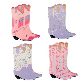 Pony Tales Large 'Boot' Plates Pack Of Eight, 4 of 4