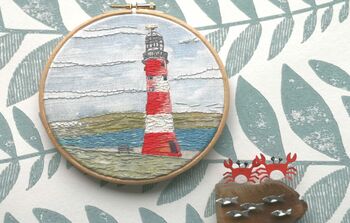 The Lighthouse, Modern Embroidery Kit, 4 of 5