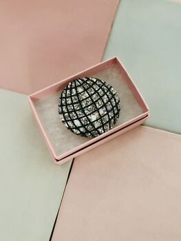 Disco Ball Glitter Resin Brooch / Letterbox Gift For Her / Gift For Abba Lovers / Disco Queen, 4 of 6