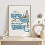 Personalised Easter Bunny Stop Here Print, thumbnail 6 of 6