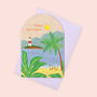 Tropical Holiday Anniversary Card, thumbnail 1 of 3