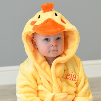 Personalised Twins Soft Chick Dressing Gown Set, 2 of 6