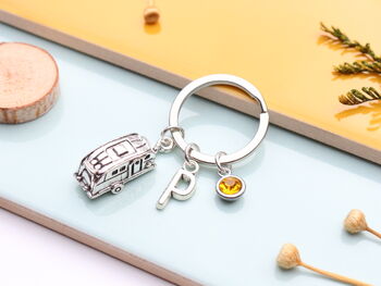 Caravan Personalised Keyring Travel Caravanning Gift, 3 of 11