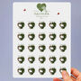 Butterfly Gold Love Heart Christmas Stickers, 25, thumbnail 5 of 9
