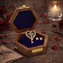Handmade Hexagon Wooden Box With Star, thumbnail 8 of 10
