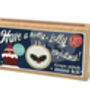 Have A Holly, Jolly Christmas! Christmas Mini Matchbox Cross Stitch Kit, thumbnail 2 of 5
