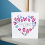 Personalised Heart Christening Card For Boys And Girls, thumbnail 4 of 10