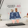 Personalised 40th Birthday Best Friend Plaque, thumbnail 1 of 7