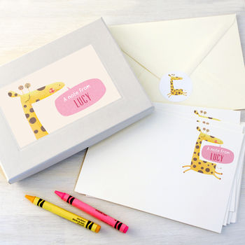 Personalised Cute Animals Writing Set, 4 of 10