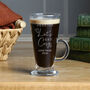 Personalised 'Let's Get Cosy' Latte Glass, thumbnail 2 of 6