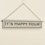 'It's Happy Hour!' Hand Painted Wooden Sign, thumbnail 2 of 4