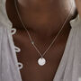 Personalised Birthstone Chain And Disc Necklace, thumbnail 2 of 8