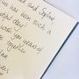 Traditionally Bound Linen Guest Book: Contemporary Font, thumbnail 10 of 10
