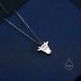 Tiny Dairy Cow Pendant Necklace In Sterling Silver, thumbnail 8 of 12