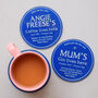 Personalised Blue Plaque Coaster For Mum, thumbnail 5 of 5