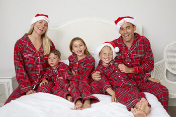 Personalised Matching Tartan Brushed Cotton Family Christmas Pyjamas *Offer*, 4 of 12