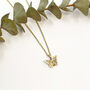 9ct Yellow Gold Butterfly Necklace, thumbnail 4 of 12