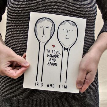 Personalised Couples Wedding / Anniversary Card, 3 of 4