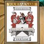 Coat Of Arms Family Crest Bar Sign, thumbnail 5 of 12