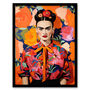 Fierce Frida Artist Modern Multicolour Wall Art Print, thumbnail 5 of 6