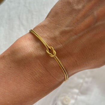 Personalised Knot Birthstone Bracelet, 2 of 12