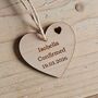 Personalised Confirmation Hanging Heart Decoration Card, thumbnail 2 of 2