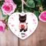 Personalised Black Cat Love Decoration, thumbnail 1 of 2