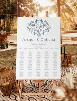 Wedding Table Plan Monogram, 2 of 6