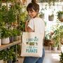 Funny Plant Lover Tote Bag Gift, thumbnail 4 of 7