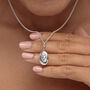 Sterling Silver Flaming Heart Locket Necklace, thumbnail 1 of 7