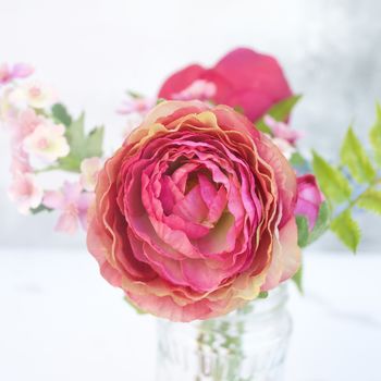 Artificial Peony And Ranunculus Bouquet, 5 of 6
