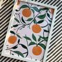 Orange Art Print, Citrus Prints, Fruit Art, thumbnail 1 of 7