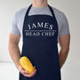 Personalised Chef Apron Classic And Simple Design, thumbnail 3 of 12