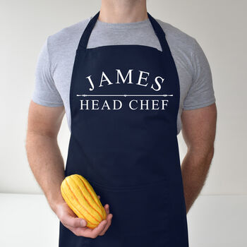 Personalised Chef Apron Classic And Simple Design, 3 of 12