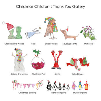Children's Christmas Thank You Cards, 2 of 4