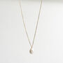 Freshwater Teardrop Pearl 18k Gold Necklace, thumbnail 2 of 3