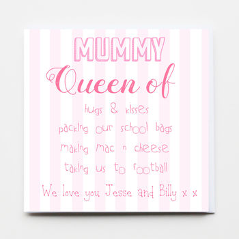 Queen Mummy Happy Mother's Day Greeting Card, 2 of 2