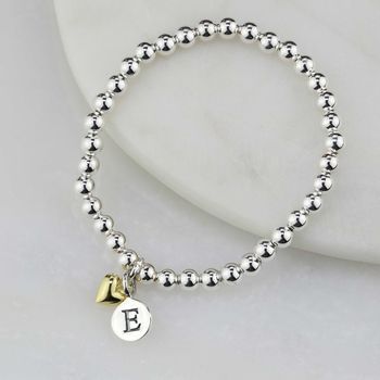 Personalised Children's Bracelet With Gold Plated Heart, 3 of 4