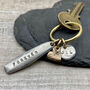 Personalised Message And Heart Keyring, thumbnail 3 of 5