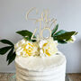 Personalised Wooden Name And Age Cake Topper Birthday, thumbnail 4 of 4