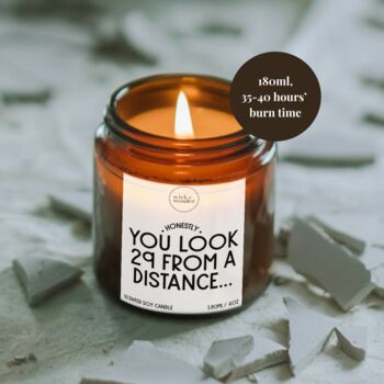 30th Birthday Gift For Her, You Look 29 Candle With Matches, 2 of 10