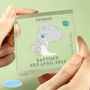 Personalised Tiny Tatty Teddy Christening Crystal Block, thumbnail 2 of 3