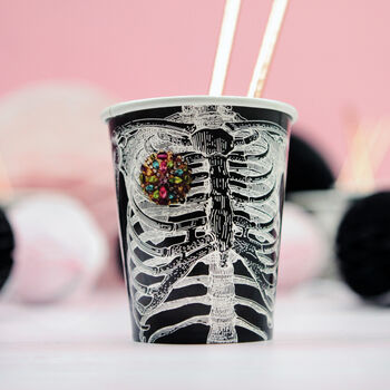 Halloween Skeleton Ribcage Paper Cups, 4 of 9