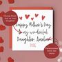 Happy Mothers Day To My/Our Wonderful Daughter Card, thumbnail 2 of 4